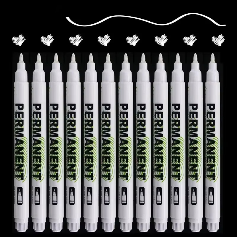 Tee Height Marker - 5 adet beyaz işaretleme kalemleri beyaz