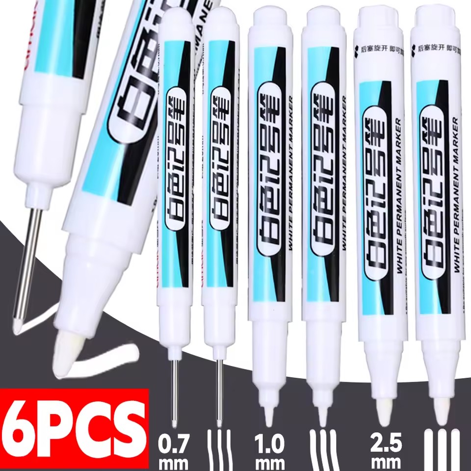 Tee Height Marker - 3-1 adet beyaz işaretleyici kalem yağlı